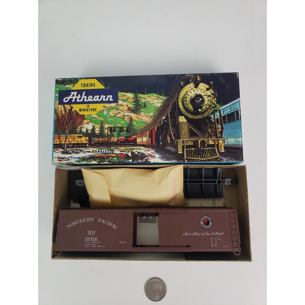 Trains Athearn HO 5058 50FT S/DR BOX NORTHERN PACIFIC SINGLE DOOR BOX CAR